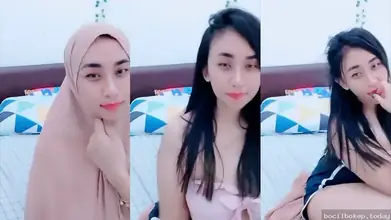 Cewek Hijab Polos Lepas Kendali di Aplikasi Live HD